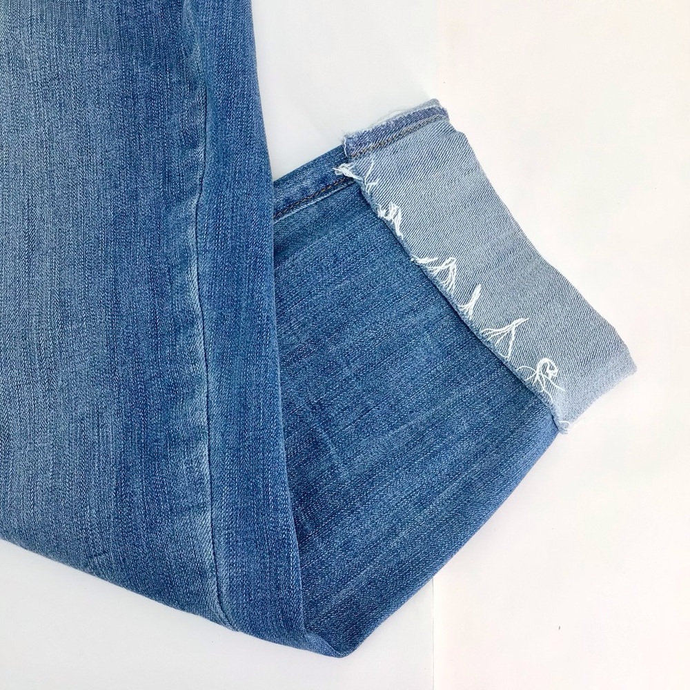 Chaps High Rise Paper Bag Waist Tie Front Cuffed Jeans Size 4/27 - Picture 10 of 16